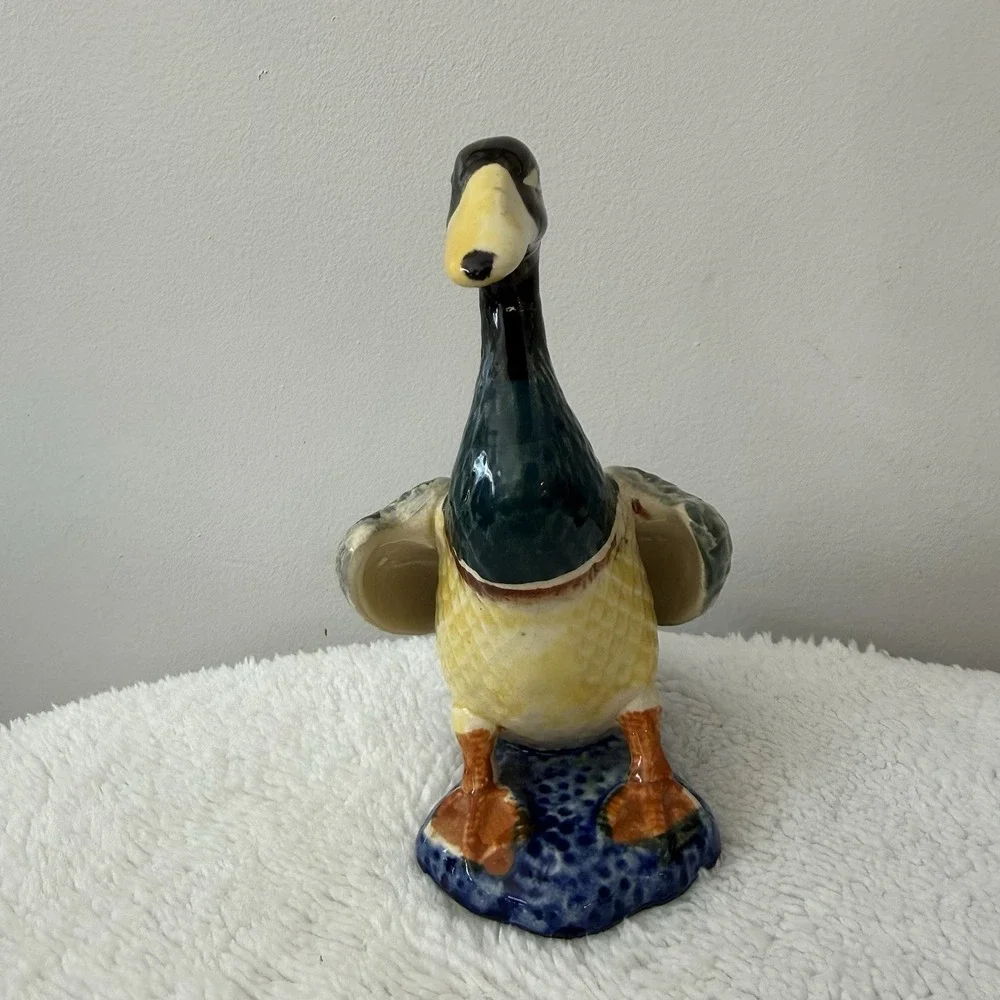 VTG Mallard Duck Porcelain Hand Painted Figurine Made in Japan 6